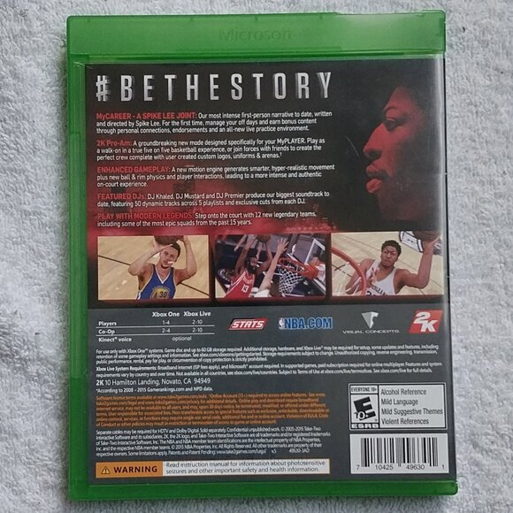 NBA 2K16 Xbox One Complete Clean Disc - Picture 3 of 3